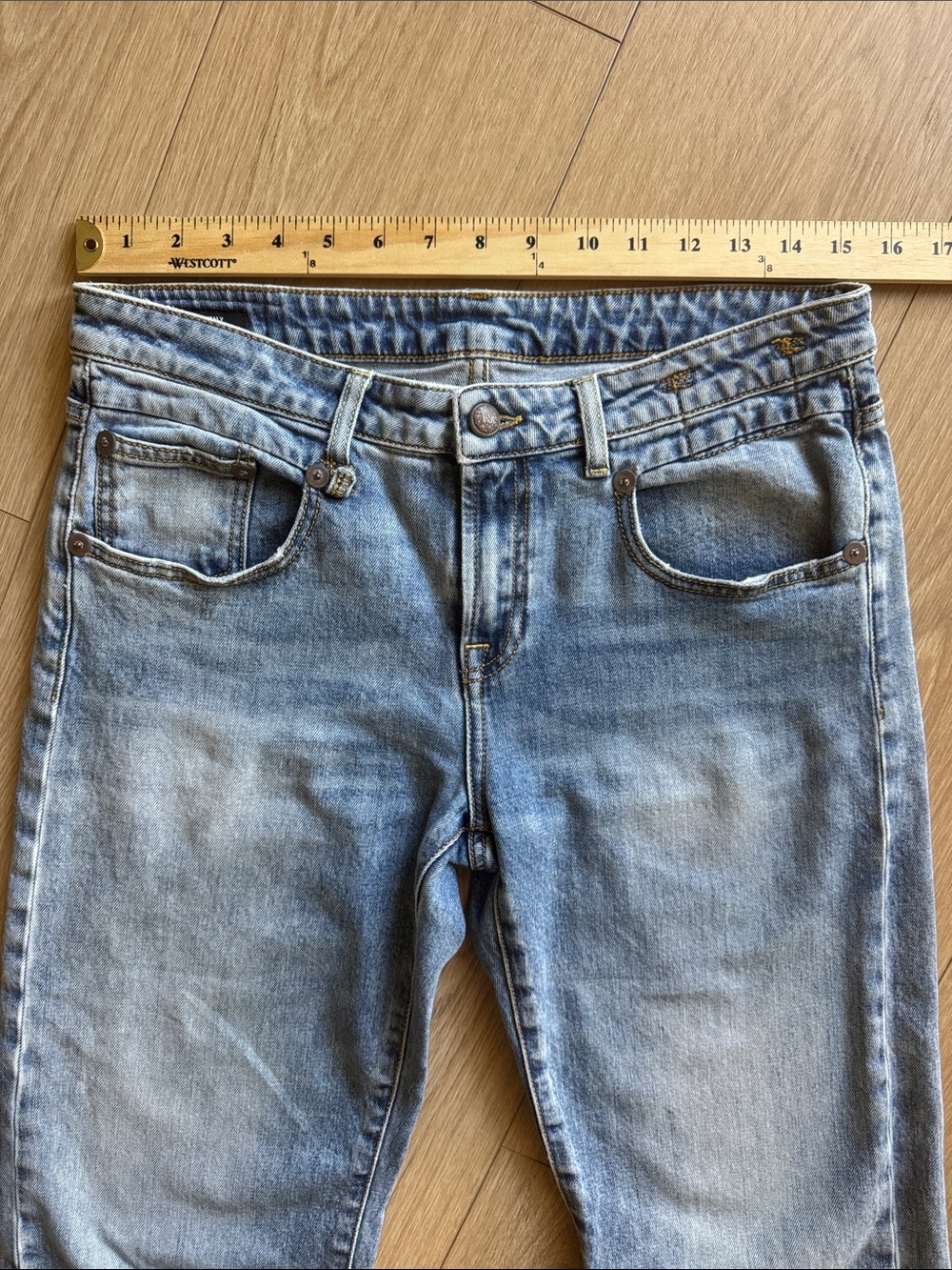 R13 Boy Straight Jeans Jasper Stretch Size 28 - Picture 14 of 16